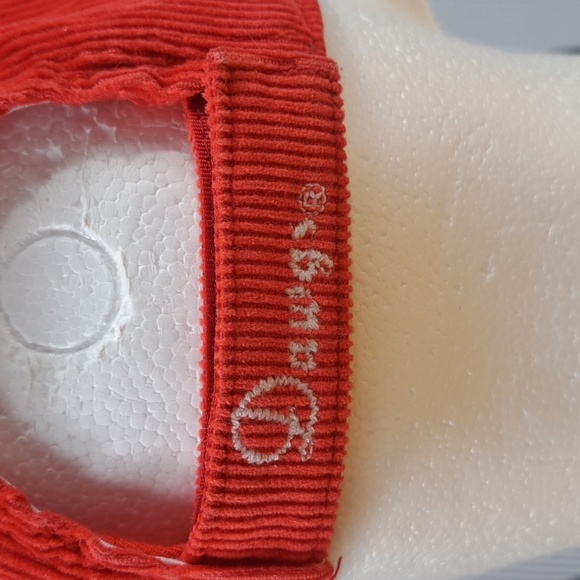 Georgia Bulldogs stitched logo corduroy red & white short brim velcro tab hat - Picture 4 of 11